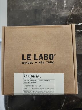 Le Labo Kraft Box with Black Logo - Brown Santal 33 100 ML